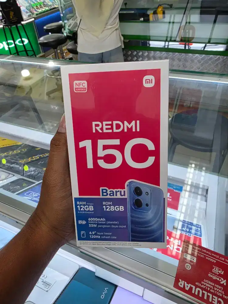 Xiaomi redmi 15c nfc ram 6gb+6gb/128gb & 8gb+8gb/256gb baru segel