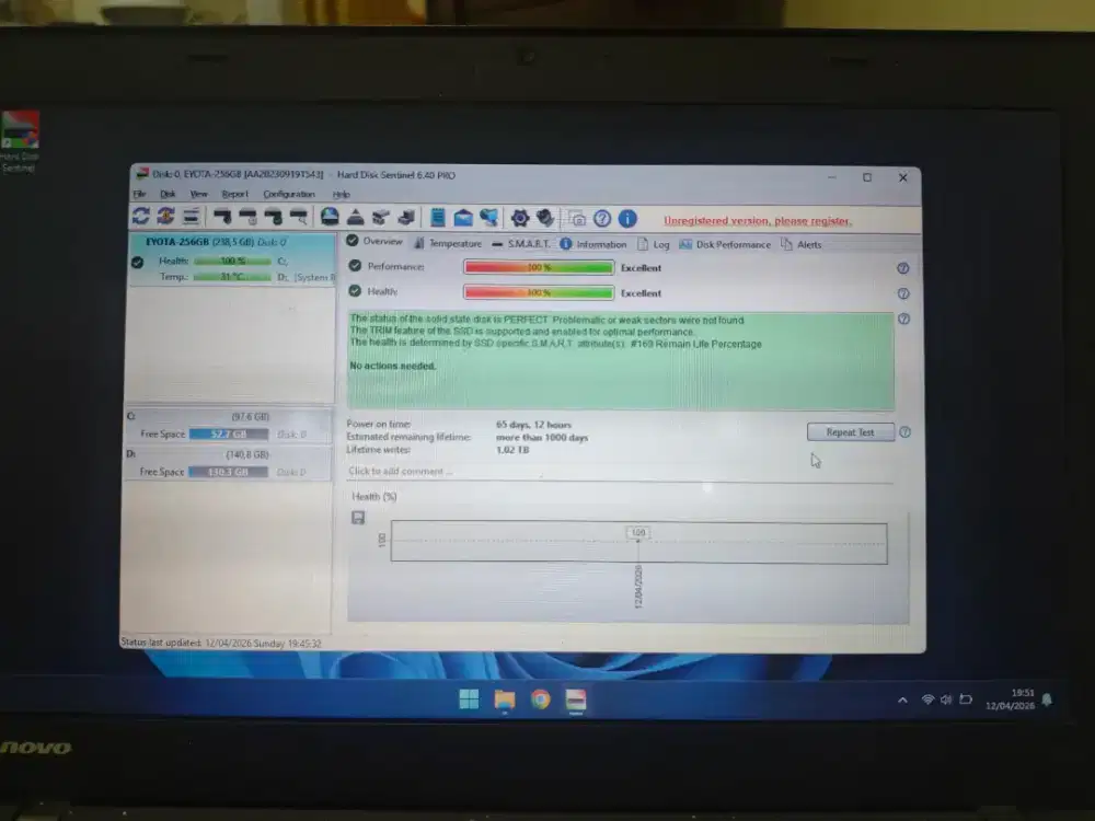 Jual Laptop Lenovo ThinkPad T440s i5 - SSD 256GB - Body Mulus -