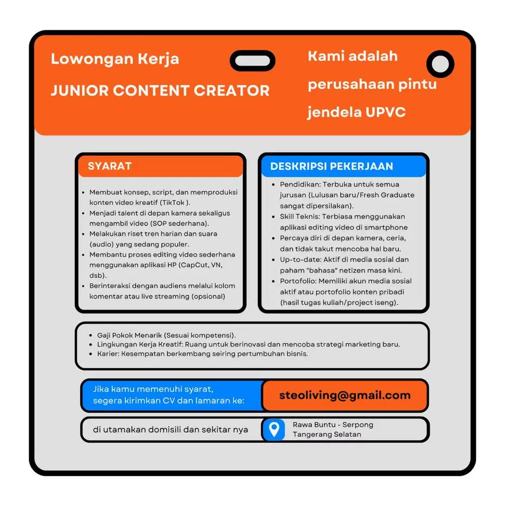 Junior Content Creator (Full-Time/Intern)