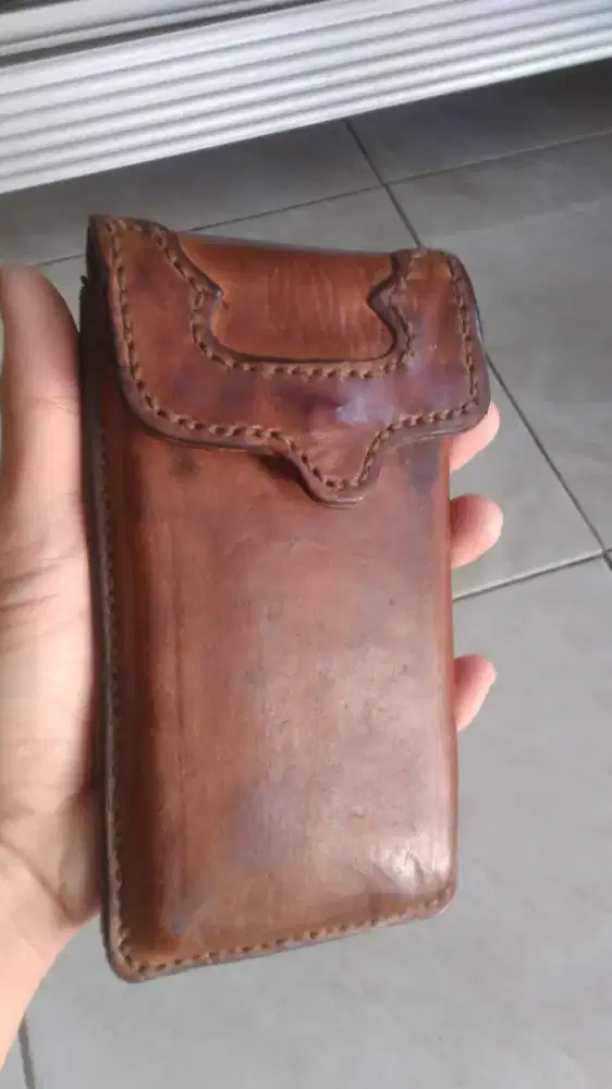Sarung hp kulit sapi vegtan