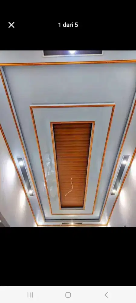 Plafon pvc terpasang rapi