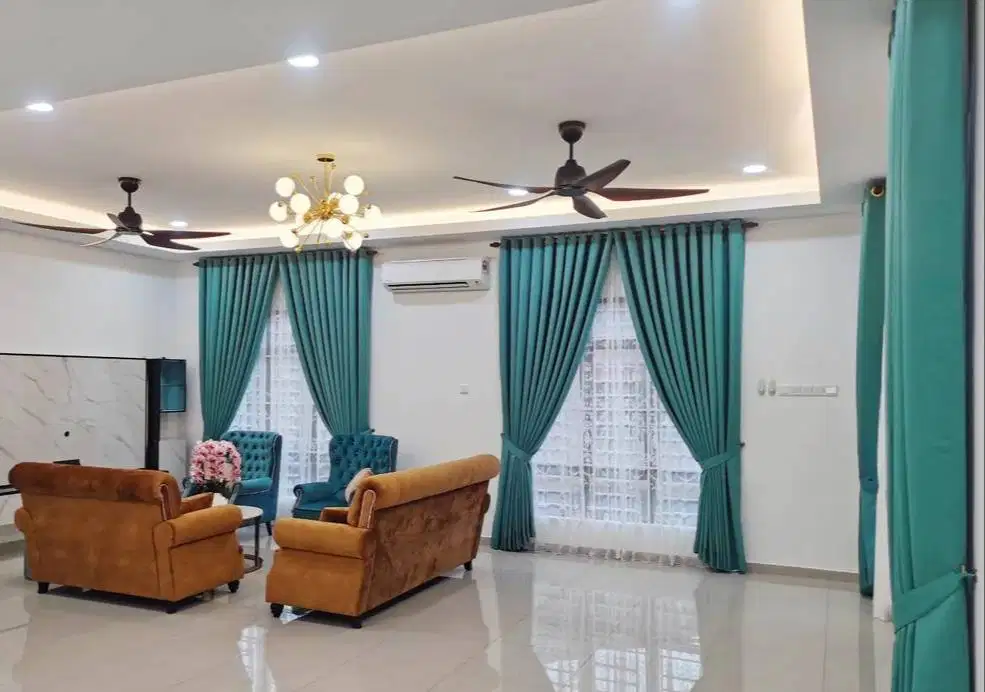 Jual Gorden Blackout Pasang Skat Klinik Hordeng Pintu Gordyn Vitrase