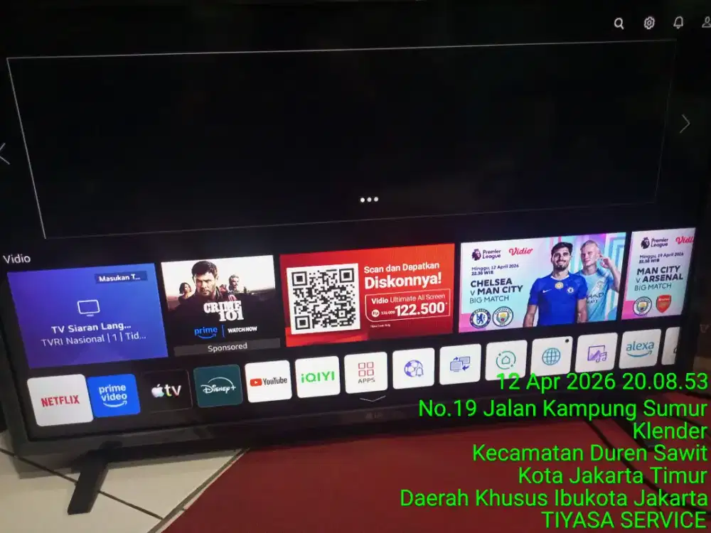 Tv smart LG 32LQ630,normal ,nominus ,hrg 1.400 fre anter &antena