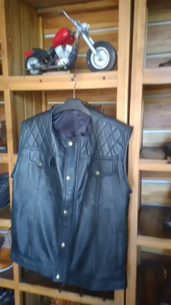 Vest leather bikers