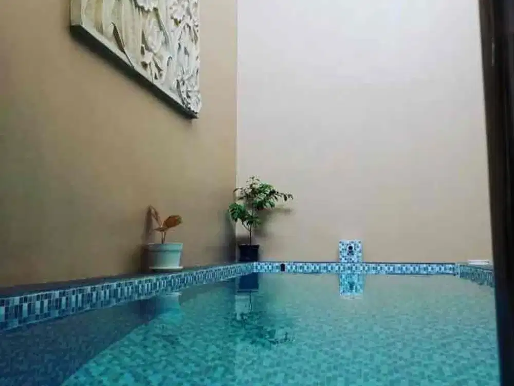 Rumah dengan Private Pool Pondok Jati Sidoarjo Kota dkt Garden Mutiara