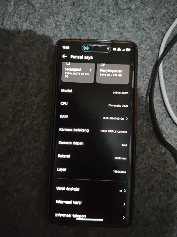Infinix note 40 pro 5g 8/256