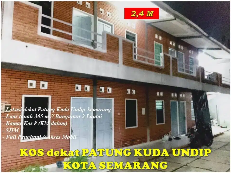 Rumah Kos Undip Tembalang Semarang dekat Jl.Setia Budi dan Patung Kuda