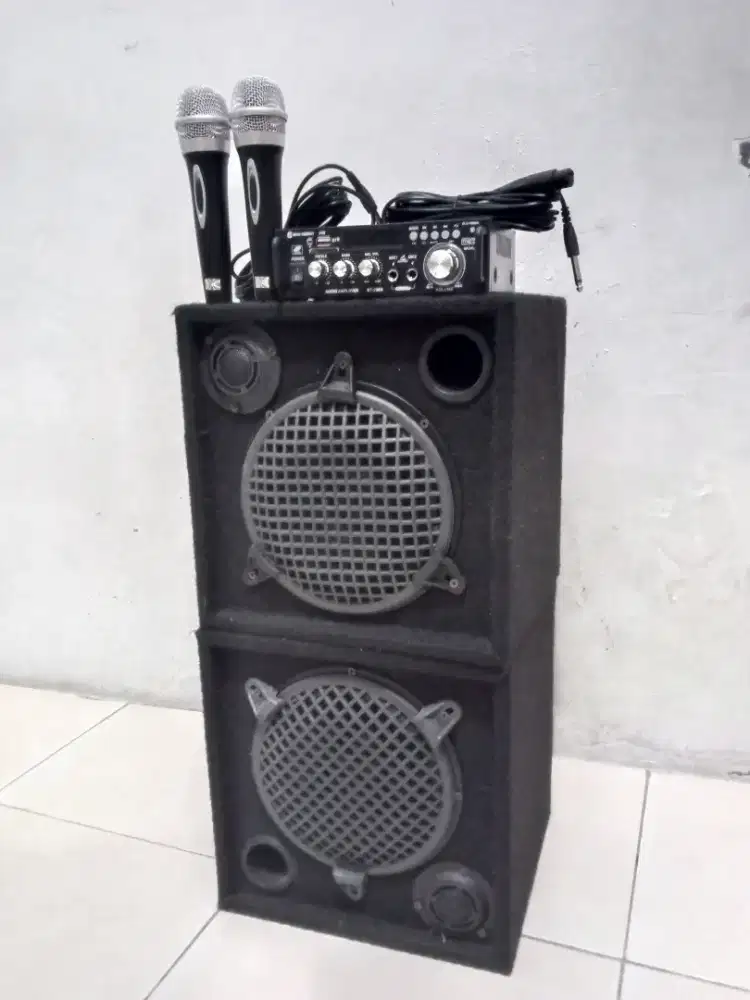 Paket sound karaoke 8 in untuk di villa