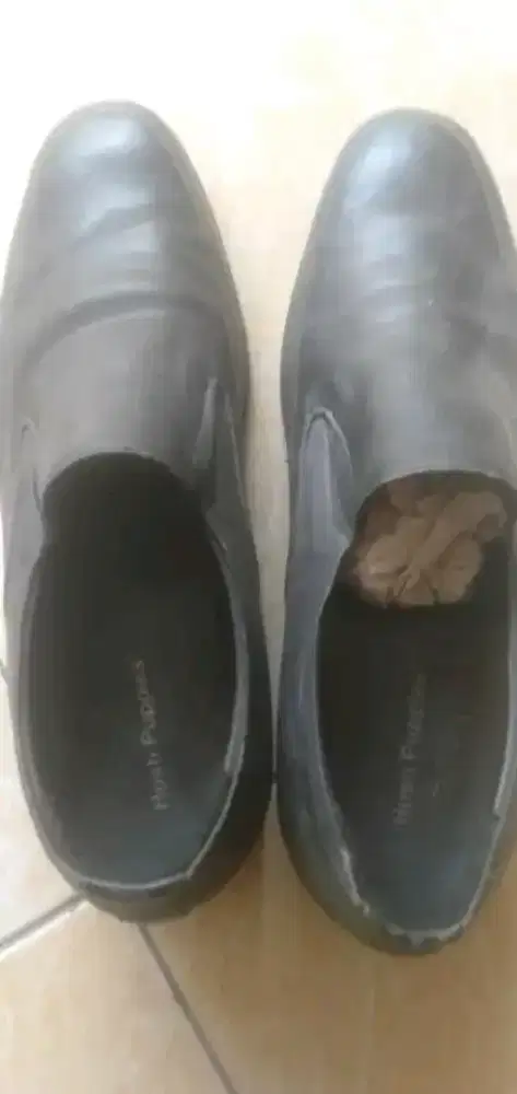 sepatu Hush puppies kulit asli