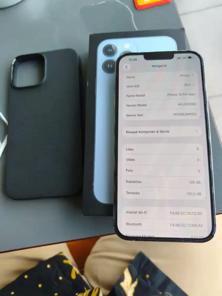 Iphone 13 Pro Max 128Gb all operator imei terdaftar setara ibox bs tT