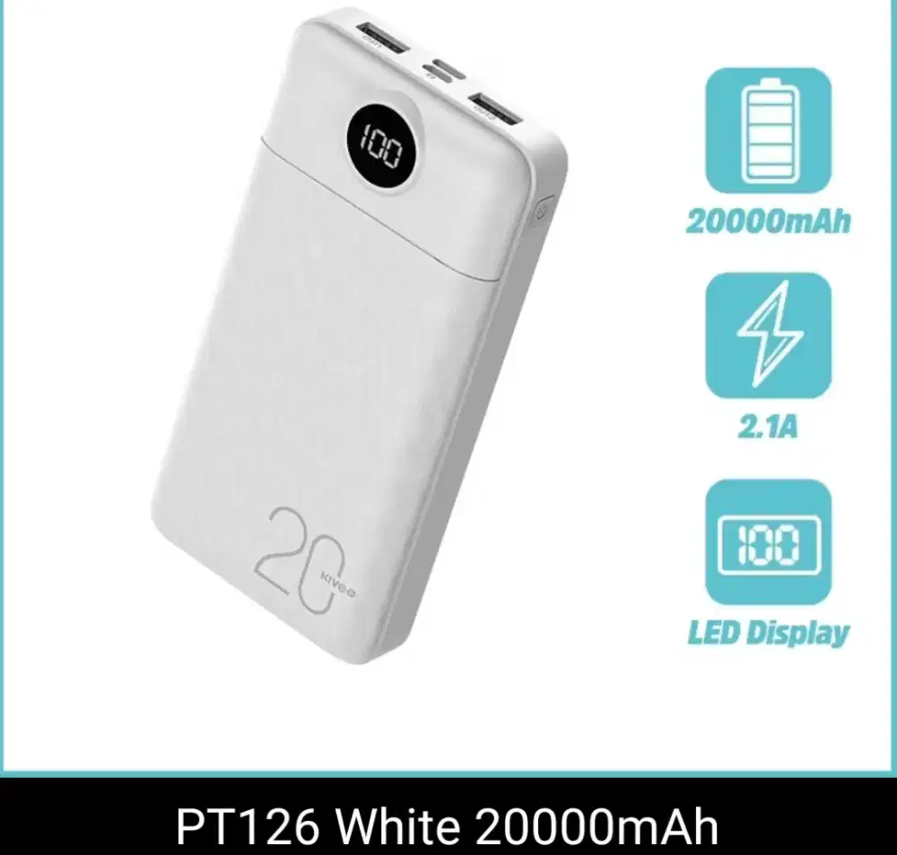 Power Bank kivve 20000 mah original