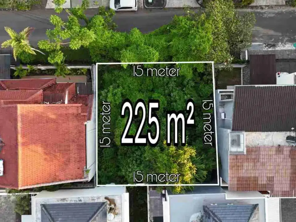 Tanah Strategis Area Villa Taman Mumbul Nusa Dua 225m2 SHM