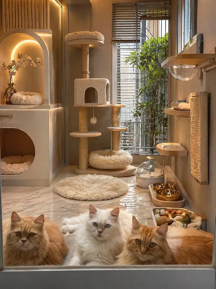 Kucing rumahan baik dan sudah steril