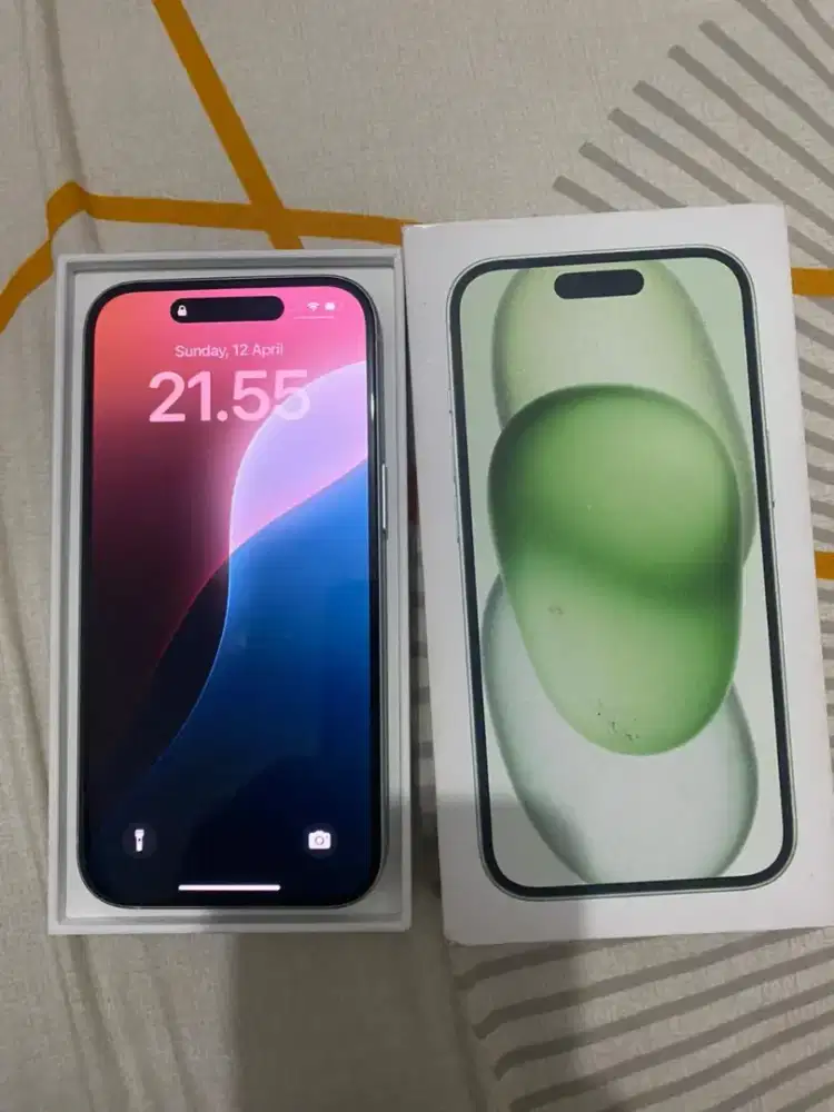 iPhone 15 green 128 ibox