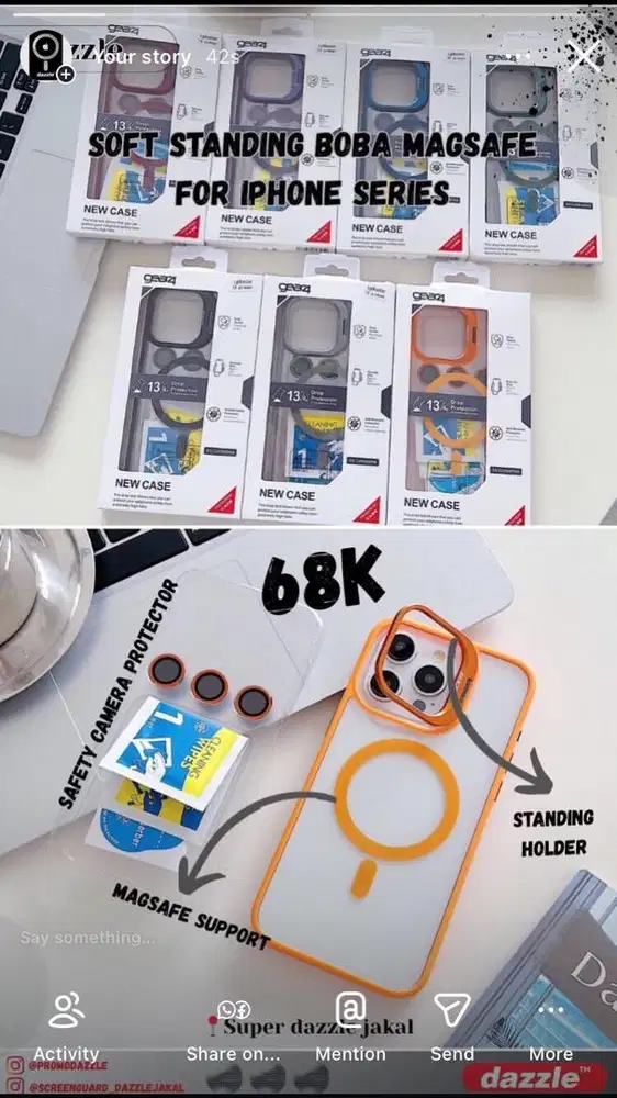 Soft Standing Magsafe ring Boba