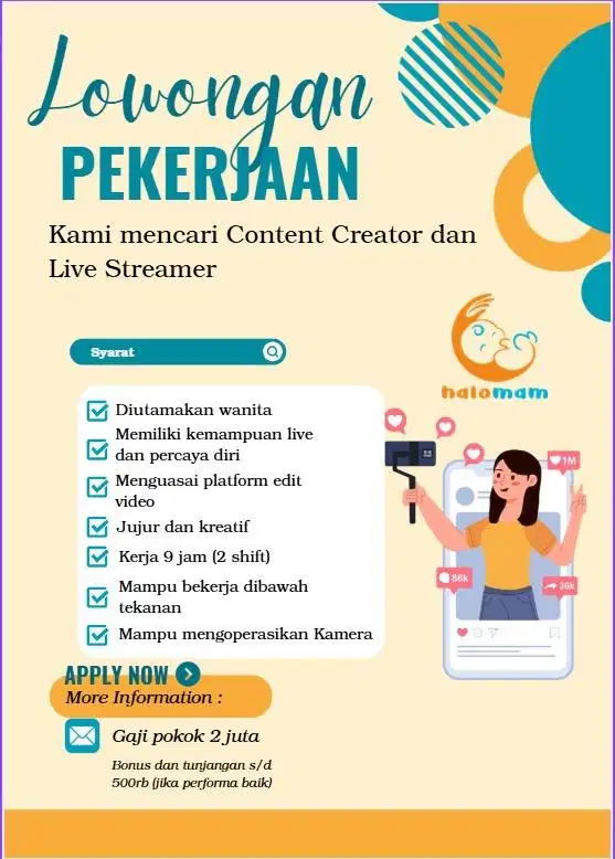 Loker operator penjahit
