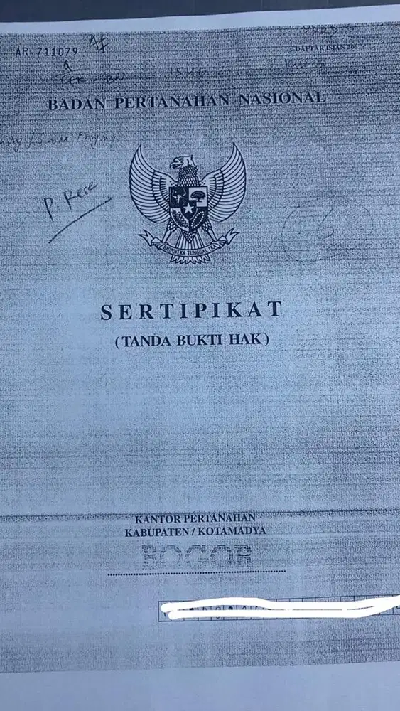 Tanah SHM 1989m² Bojonggede Bogor - Harga di Bawah Pasaran