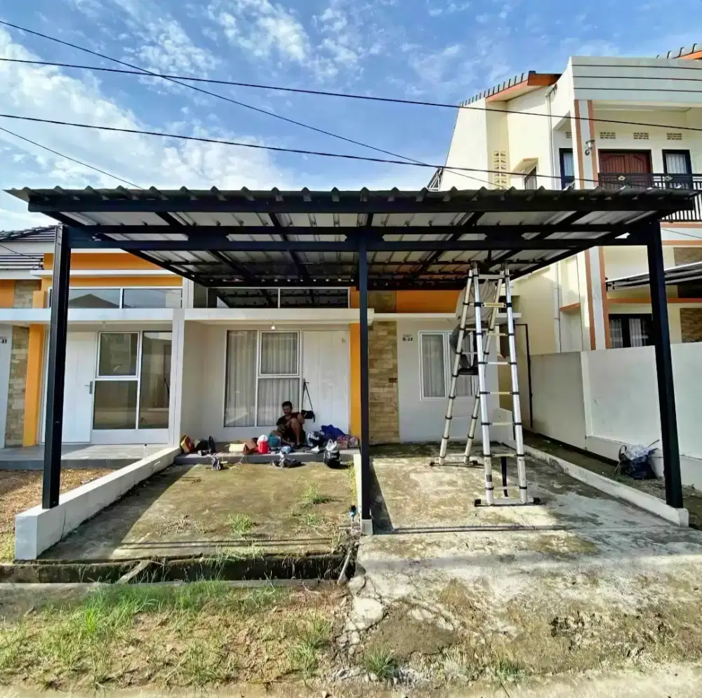 Pasang kanopi baja ringan