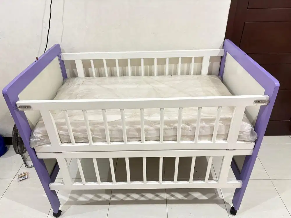 Preloved Tempat Tidur Bayi Box Kayu