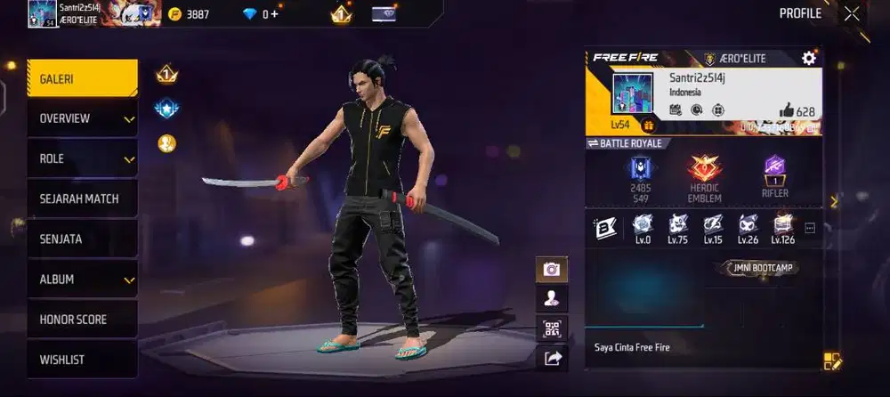 Jual akun ff terpercaya amanah