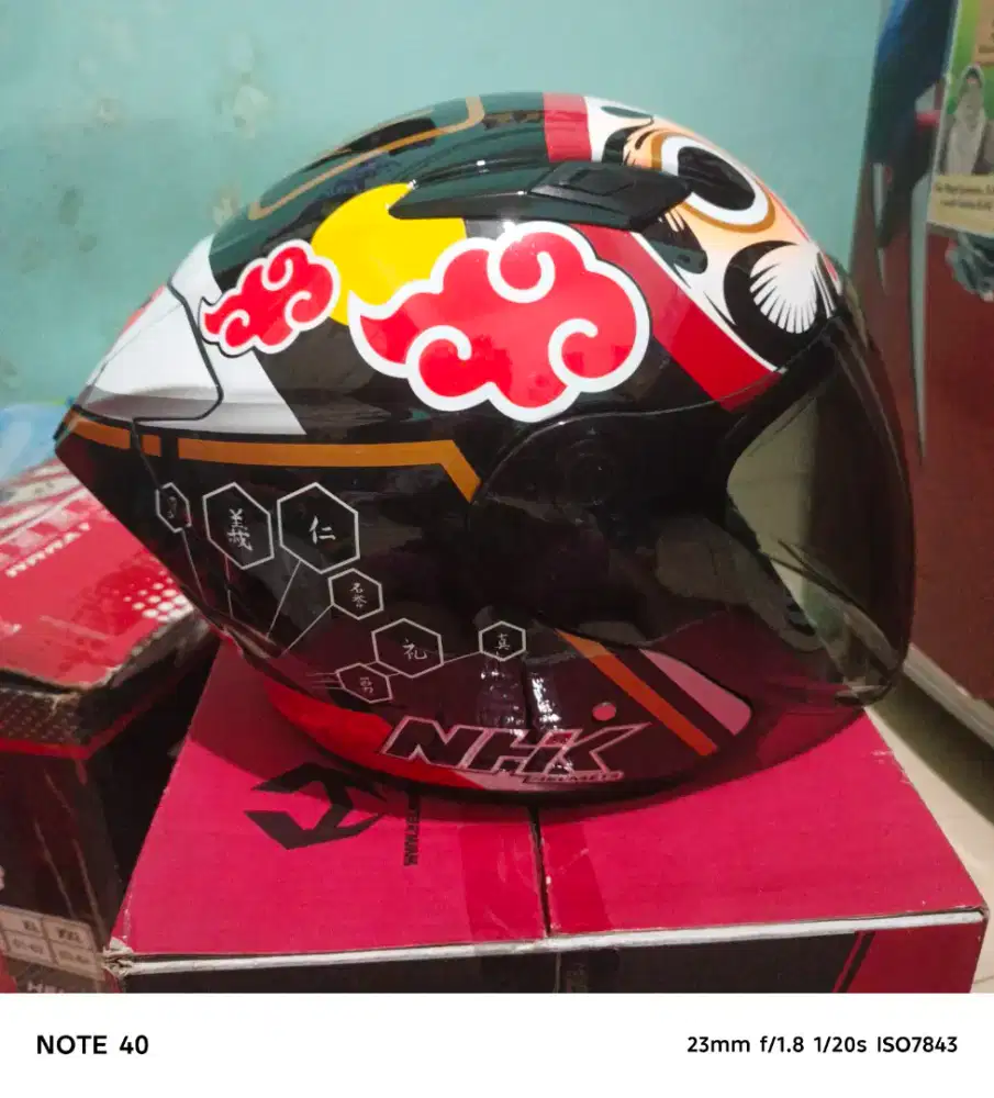 Jual helm nhk half face size XL