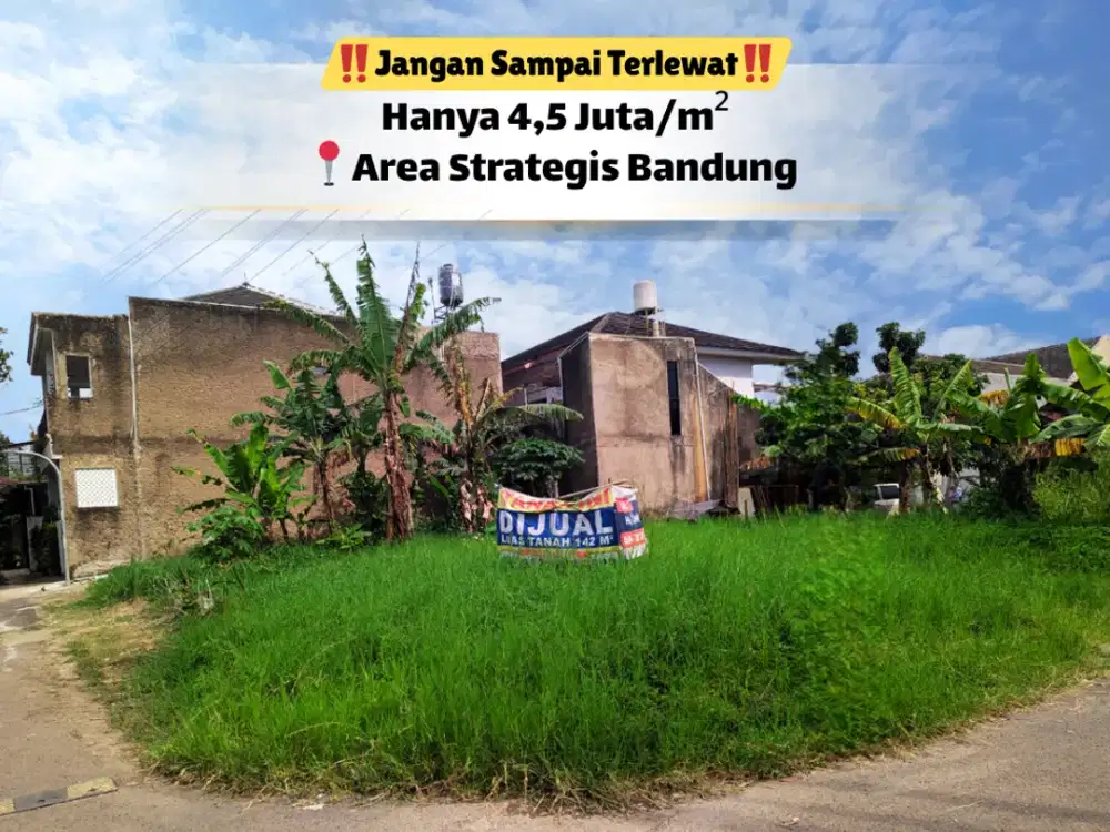 Tanah 142 m² – Ukuran Pas, Siap Jadi Aset