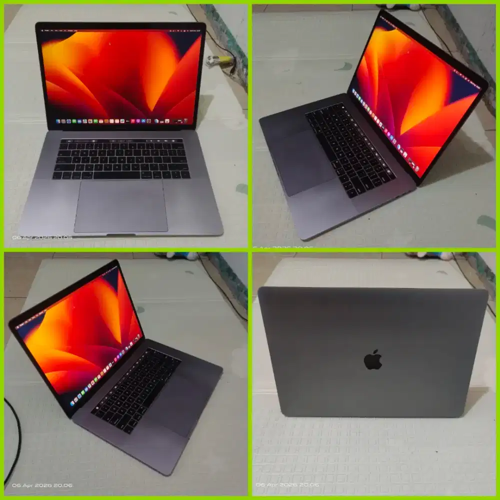 Macbook Pro 15in 2017 Core I7 Ram 16GB SSD 512GB Touchbar