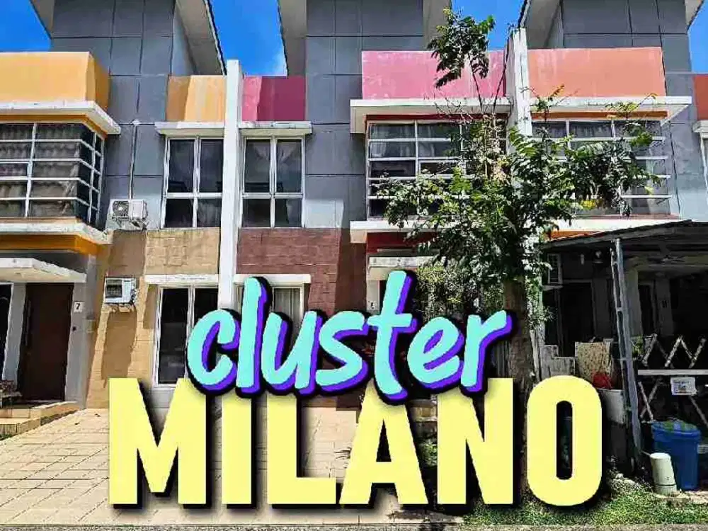 Disewakan rumah 3 Kamar di Cluster milano village gading serpong