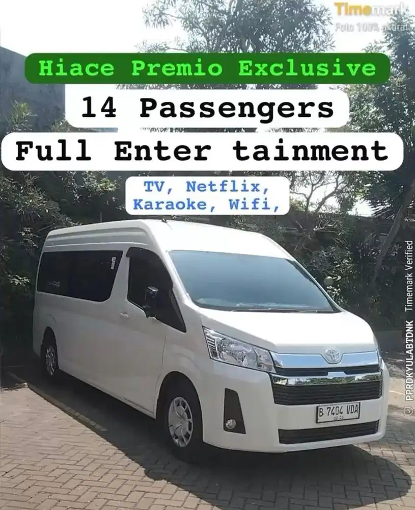 Terlaris sewa mobil hiace premio murah comutter luxury dalam luar kota