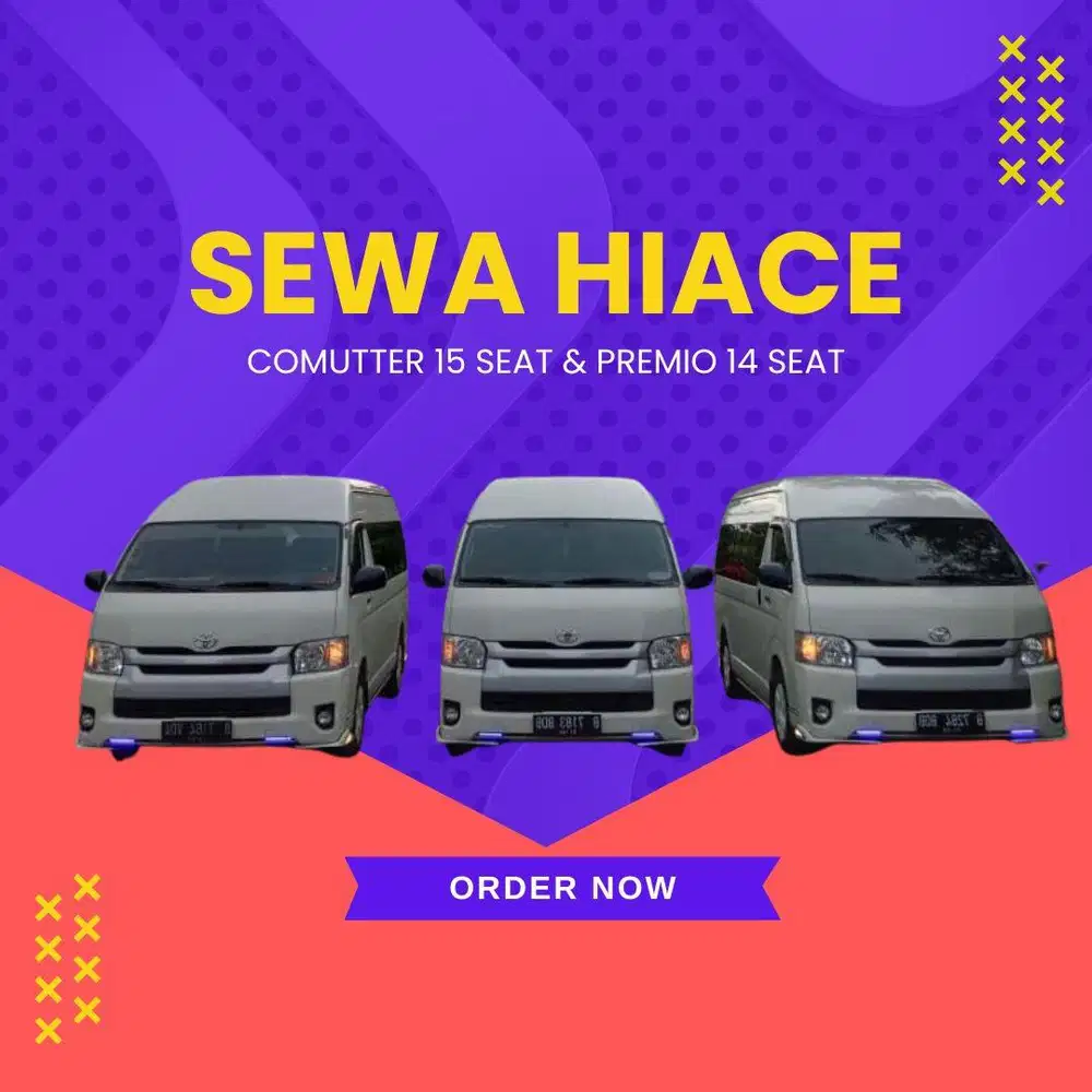 TERLARIS sewa mobil hiace fortuner premio innova reborn dan zenix
