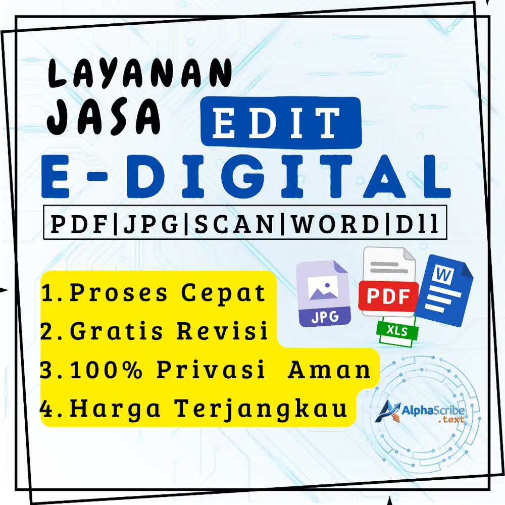 LAYANAN JASA EDIT DOKUMEN PDF JPG SCAN SERTA DOKUMEN LAINNYA
