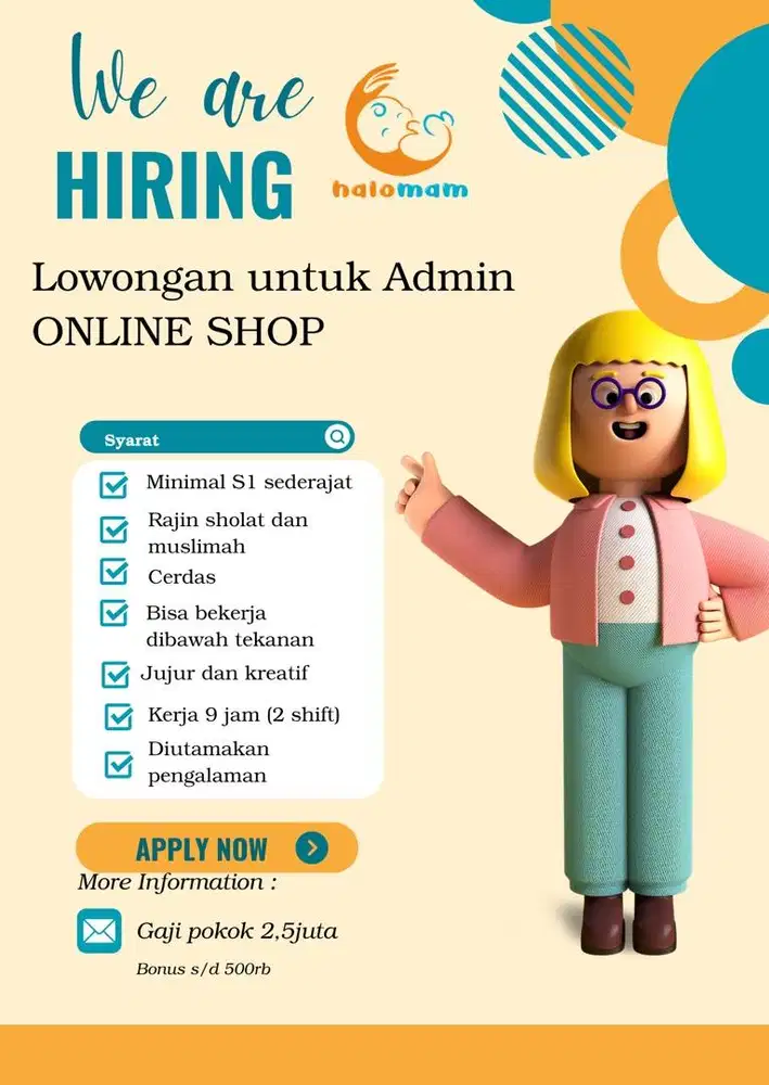 Lowongan ADMIN MARKETPLACE