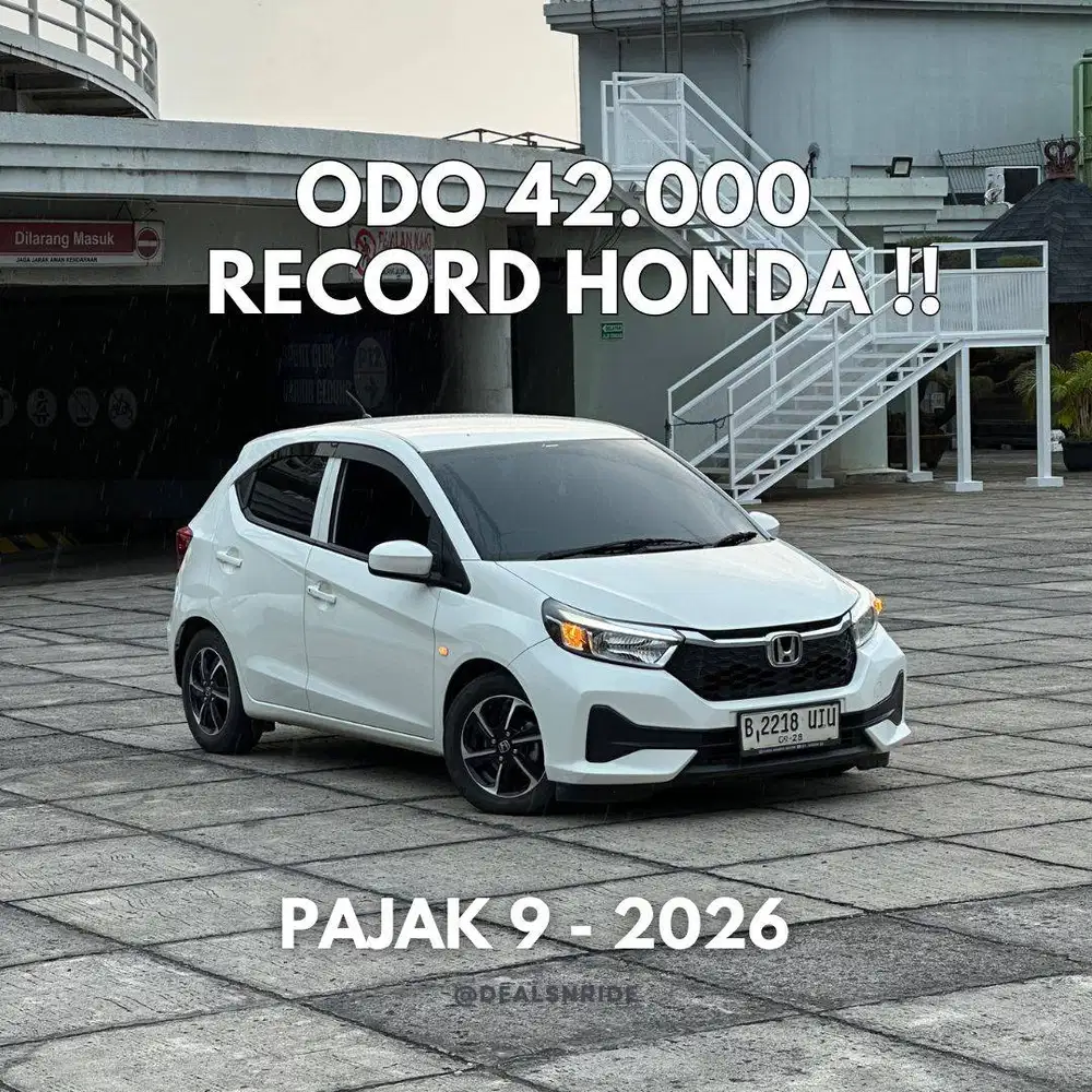 KM 42.000 ANTIKK !! PAJAK 9/2026 HONDA NEW BRIO E CVT 2023 SIAP PAKAI