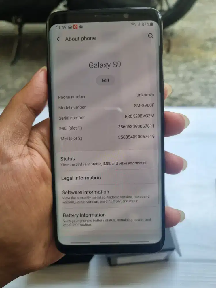 samsung s9 plus 6GB Fullset resmj