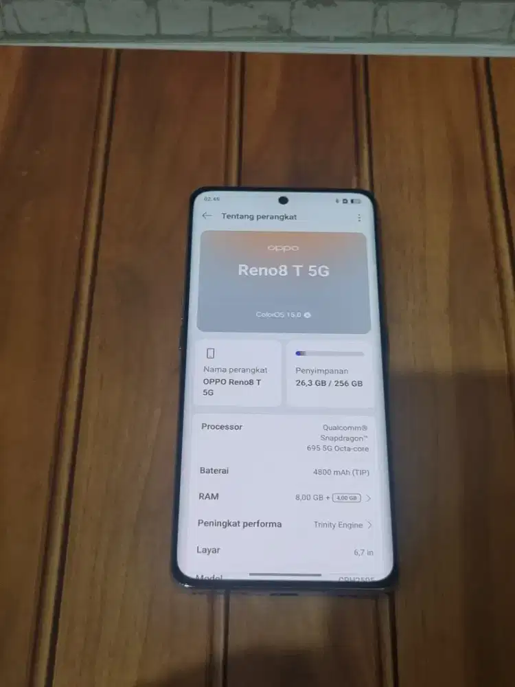 oppo Reno 8T 5G 8/256 Original Resmi