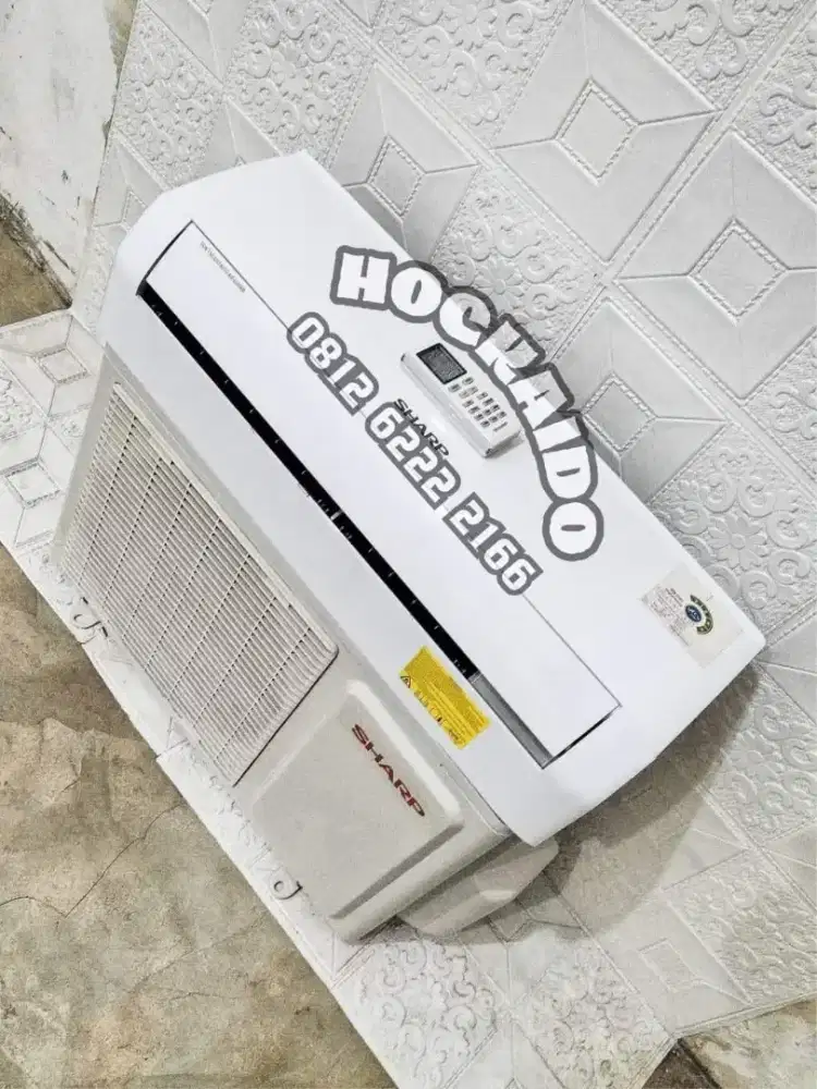 AC SHARP 1/2 PK FREON R32 SEPERTI BARU