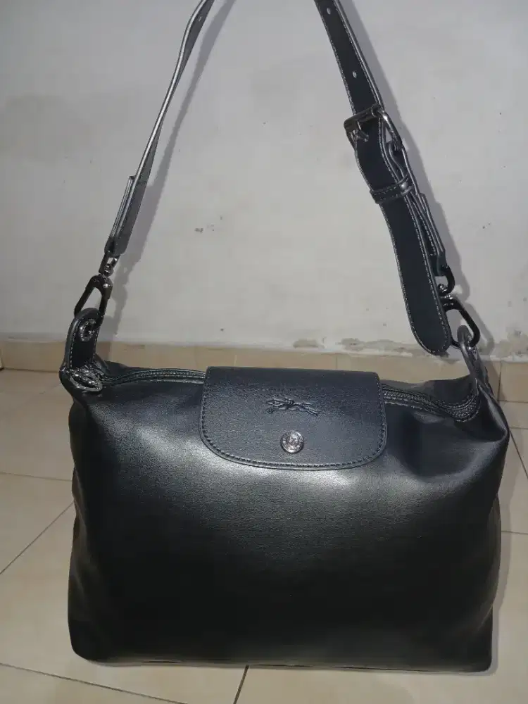 Tas Longchamp hobo cuir medium