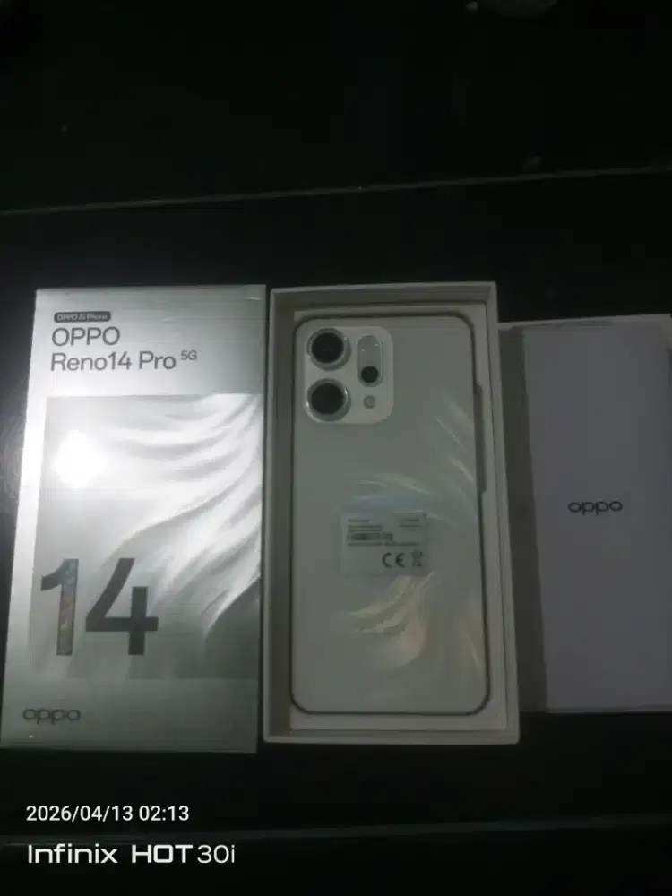 Hp Reno 14 pro 12/512 fullset seken like new