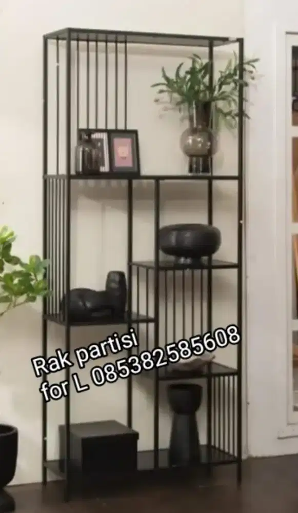 Rak display, rak besi, rak dinding, meja bar, meja cafe, customn