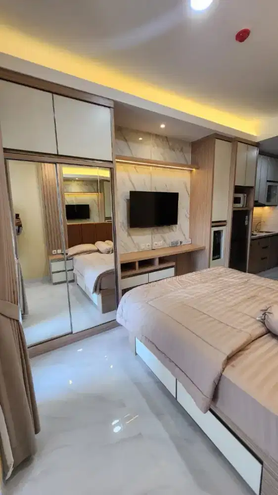 Disewakan unit studio full Apartemen Transpark Bintaro Tower Manhattan