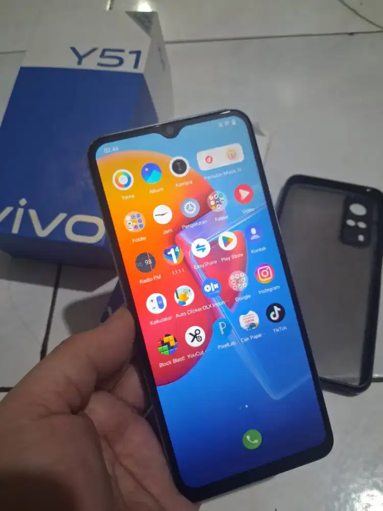 Dijual hape Vivo y51 ram 8/128gb lengkap . TT/Mahar mangga