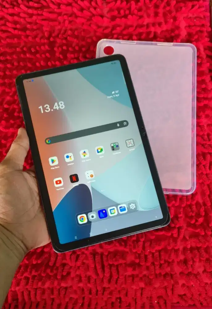 Oppo p@d air 10.3in layar bening batre awet bgt ram 4+4/64