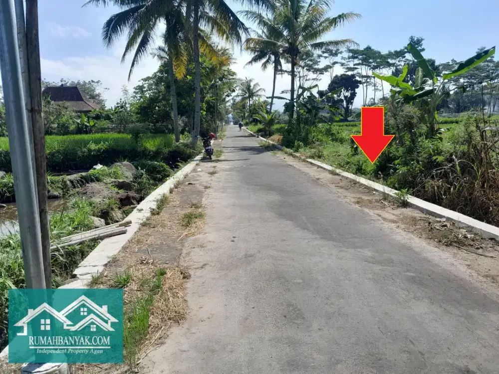 Jual Tanah Murah & Strategis Di Cangkringan; Suasana Asri, Sejuk & Tenang Untuk Villa