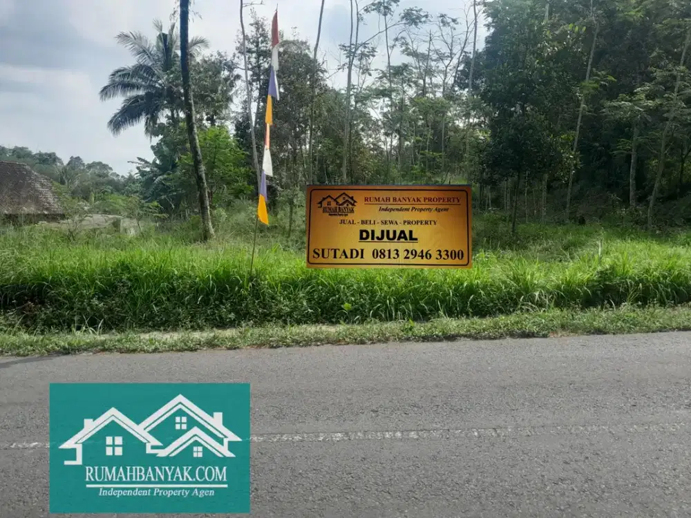 Jual Tanah Murah 600 Rb/M Di Cangkringan, Dekat Merapi Golf Cocok Untuk Dibangun Villa & Joglo