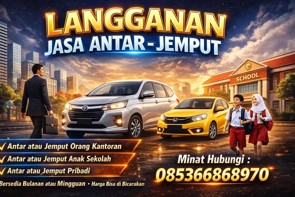 Terima jasa antar jemput mingguan atau bulanan
