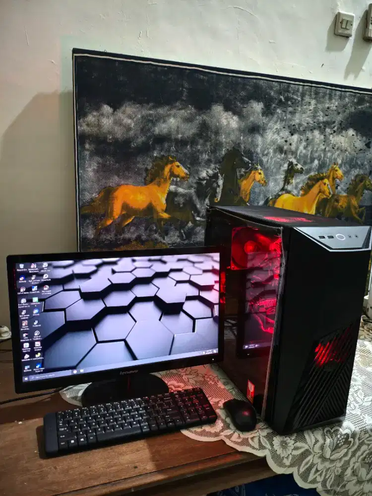 Pc Gaming i7 3770 Rx580 Rakitan Murah Istimewa Set Monitor Jual Cepat
