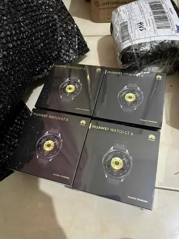 Huawei GT 6 black 46mm kondisi baru garansi 1th segel fullset