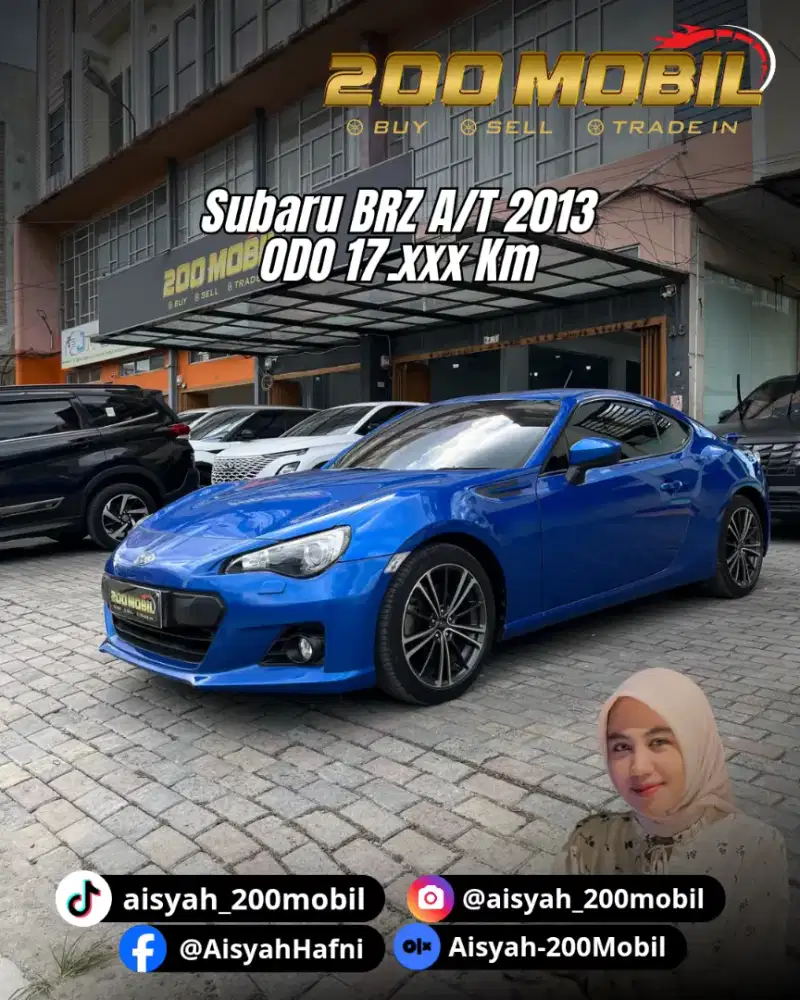 [Plat B] Subaru BRZ A/T 2013, Biru