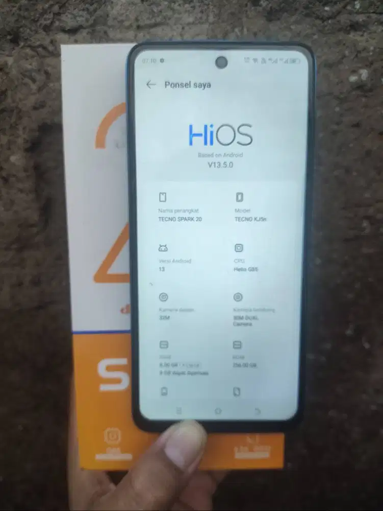Jual Tecno Spark 20 NFC 8/256 GB Fullset