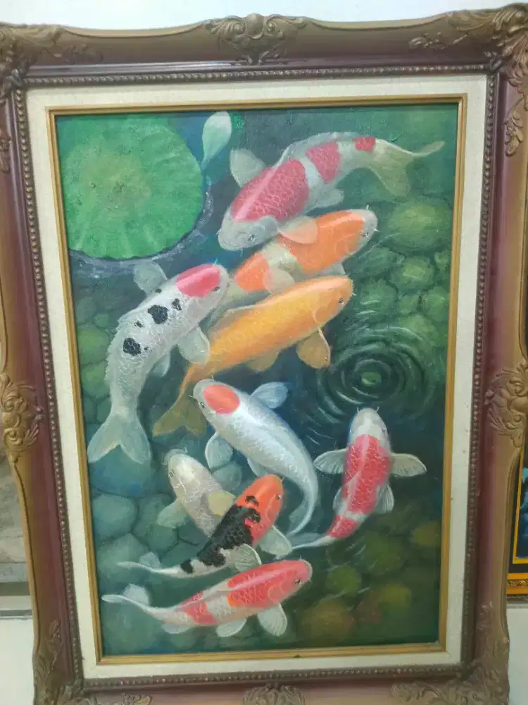Lukisan ikan koi ok